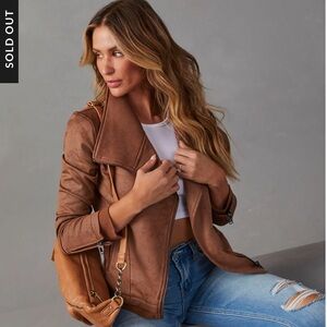 Dance & Marvel faux leather jacket (Vici collection) color taupe SOLD OUT ONLINE